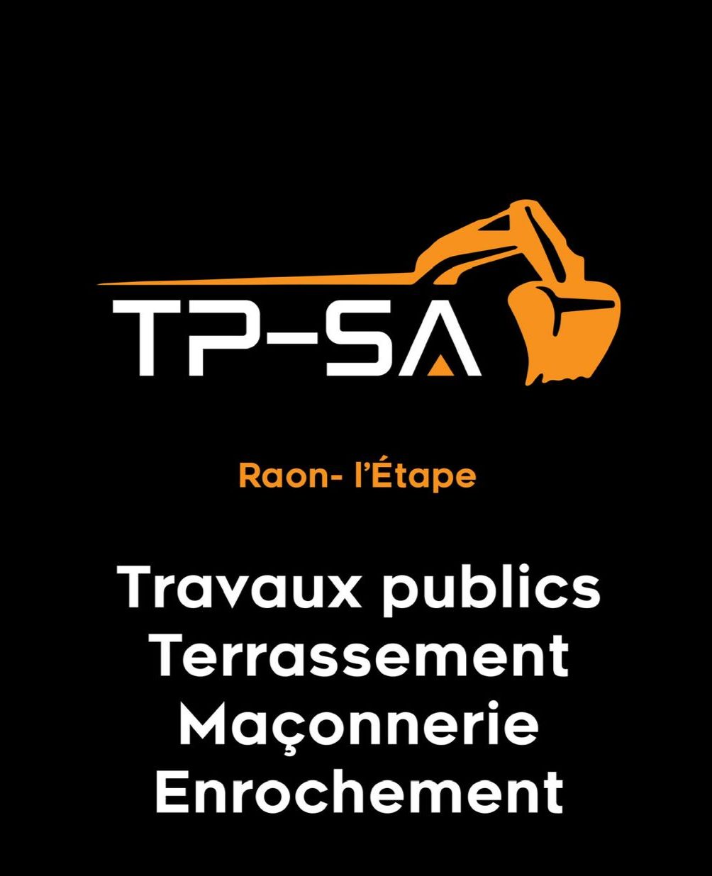 tp-sa-travaux-publics-raon-l-etape Logo de l’entreprise TP-SA à Raon-l’Étape, spécialisée en travaux publics, terrassement, maçonnerie et enrochement